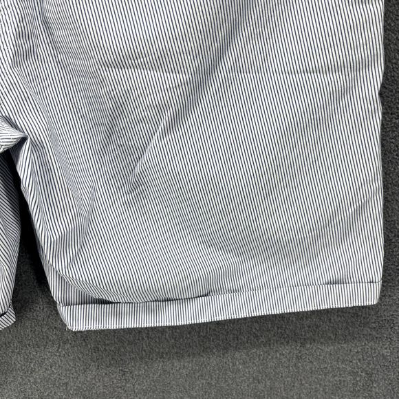 M&S‎ shorts womens 18 blue white stripe Chino cotton blend - Picture 14 of 15
